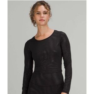 Wonder train long sleeve foil shapeshifter 4 lululemon